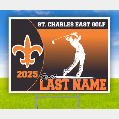 Customizable St. Charles East Golf Yard Sign Thumbnail