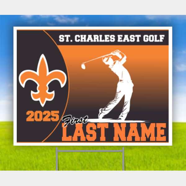 Customizable St. Charles East Golf Yard Sign Thumbnail