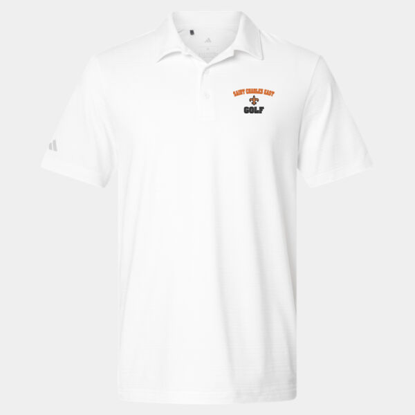 St. Charles East Golf Adidas Textured Stripe Polo Thumbnail